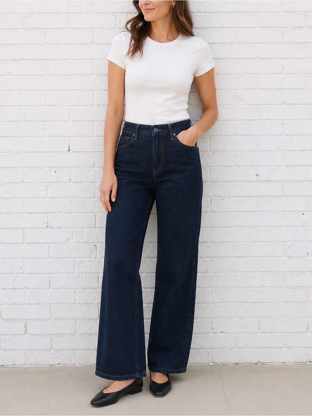 Vintage Women's Dark Blue J.Crew Jeans